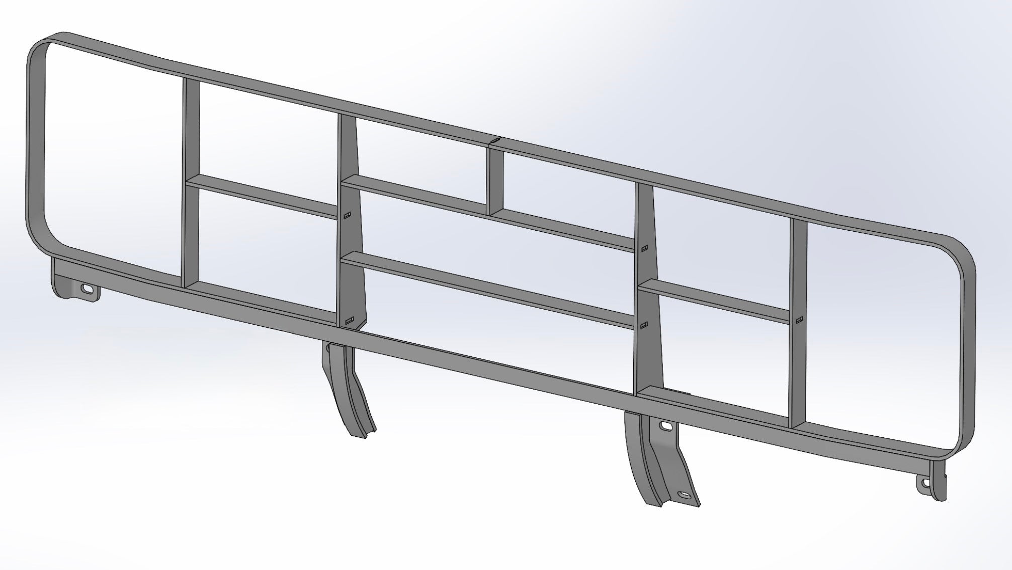 81-87 GM Truck CUCV Front Bumper Grille Guard (compatible with Behind Bumper Winch Mount)