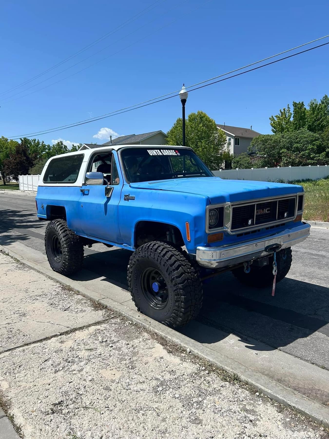 1973-80 GM truck Behind Bumper Winch Mount (BBWM) & steering box reinforce kit
