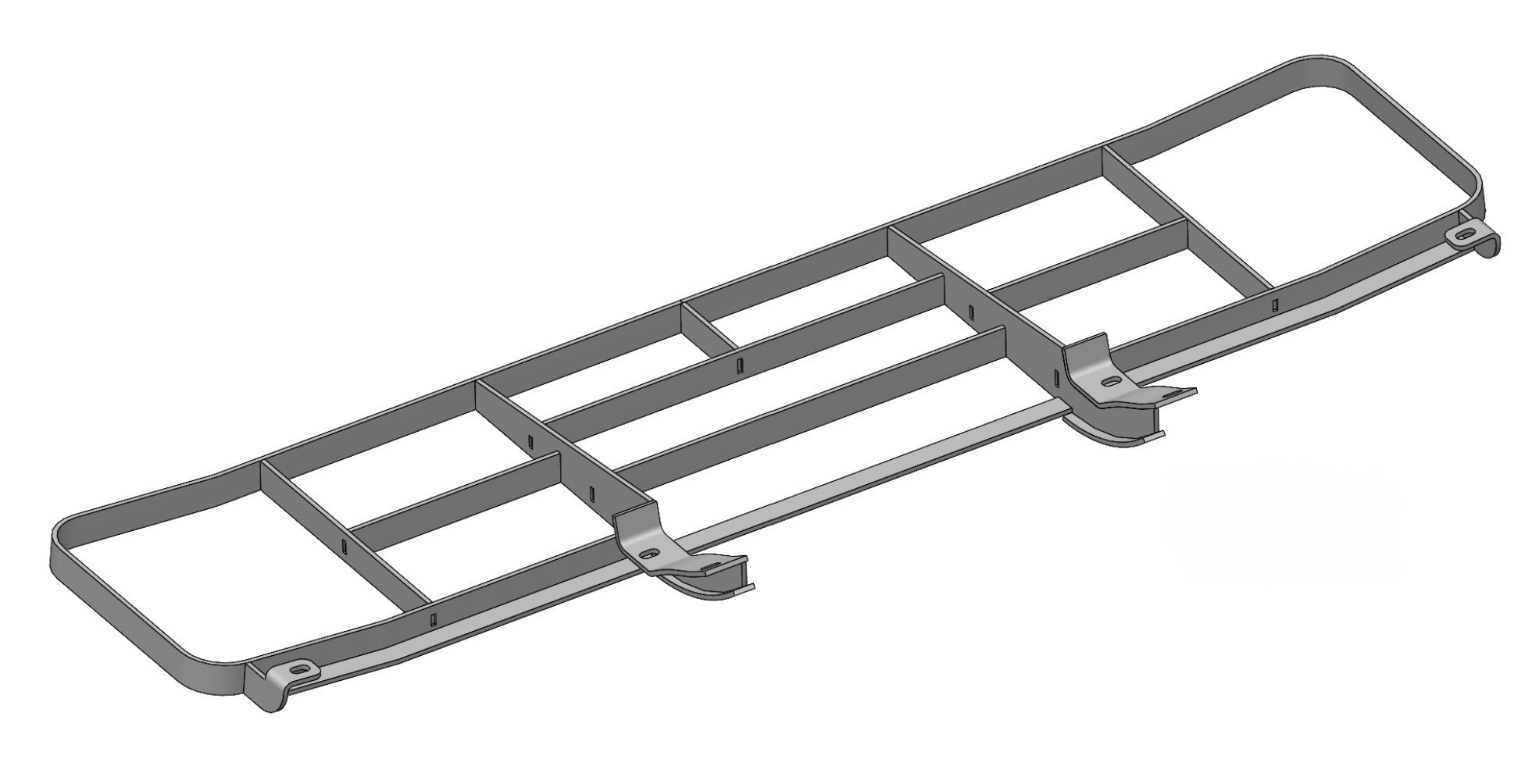 81-87 GM Truck CUCV Front Bumper Grille Guard (compatible with Behind Bumper Winch Mount)
