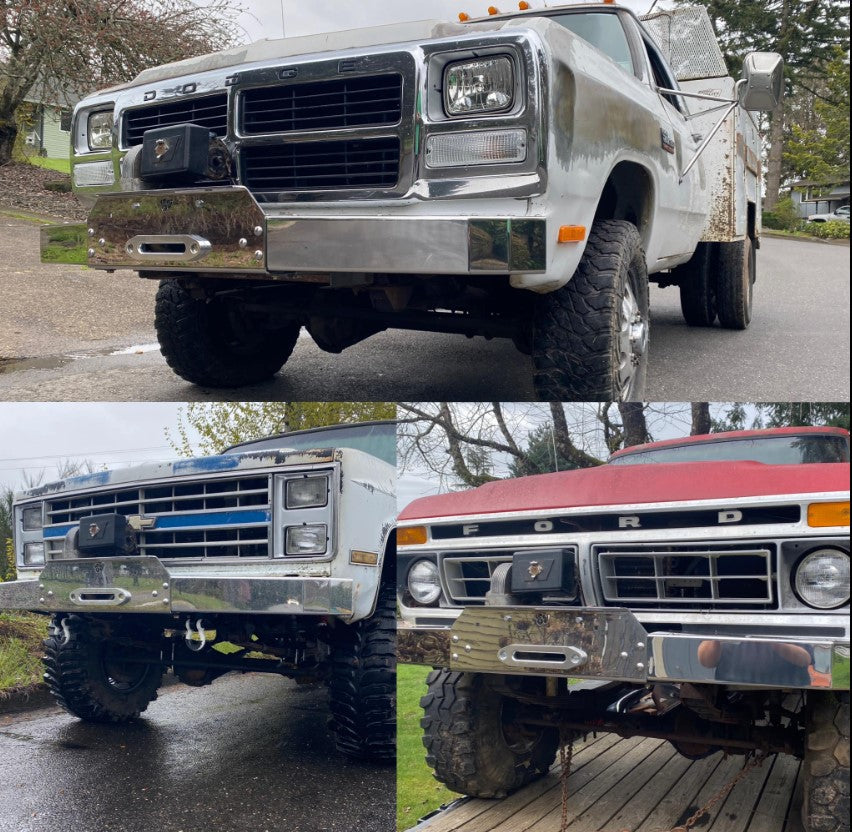 The 'GOAT' winch bumper | Engineered Vintage | Custom Winch Mounts & Recovery For Classic Trucks