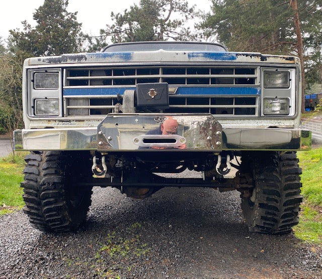 The 'GOAT' winch bumper | Engineered Vintage | Custom Winch Mounts & Recovery For Classic Trucks