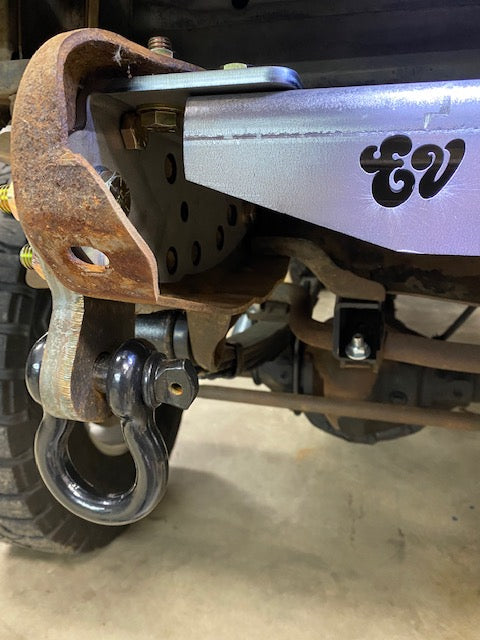 1973-80 GM truck Behind Bumper Winch Mount (BBWM) & steering box reinforce kit | Engineered Vintage | Custom Winch Mounts & Recovery For Classic Trucks