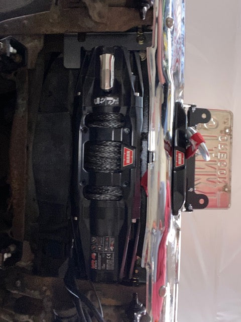 1973-80 GM truck Behind Bumper Winch Mount (BBWM) & steering box reinforce kit | Engineered Vintage | Custom Winch Mounts & Recovery For Classic Trucks