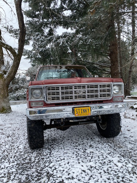 1973-80 GM truck Behind Bumper Winch Mount (BBWM) & steering box reinforce kit | Engineered Vintage | Custom Winch Mounts & Recovery For Classic Trucks