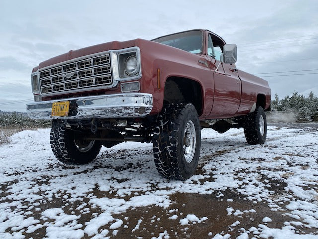 1973-80 GM truck Behind Bumper Winch Mount (BBWM) & steering box reinforce kit | Engineered Vintage | Custom Winch Mounts & Recovery For Classic Trucks