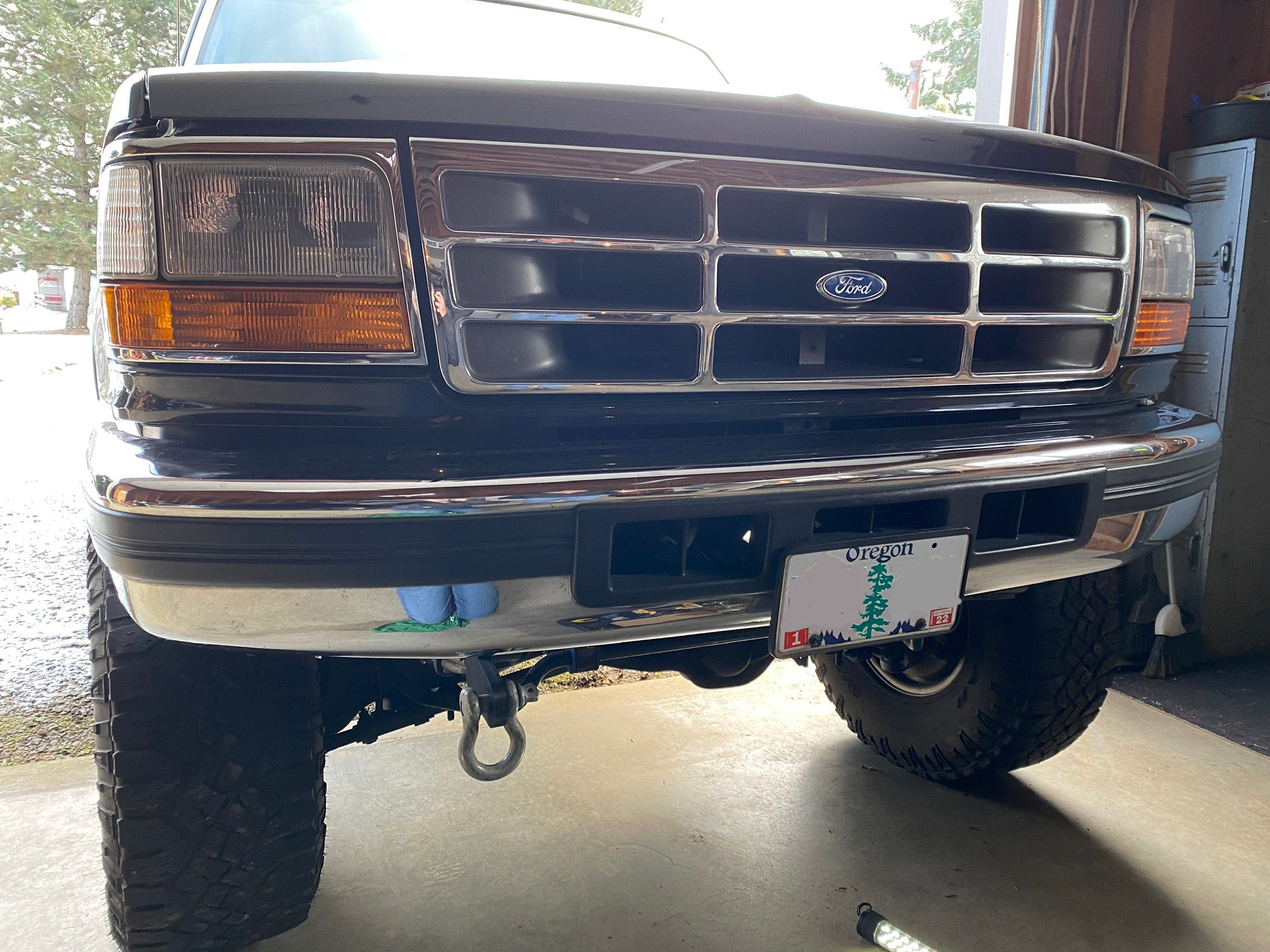 1992-1996/97 OBS Ford truck Shackle Bracket Tow Hooks | Engineered Vintage | Custom Winch Mounts & Recovery For Classic Trucks