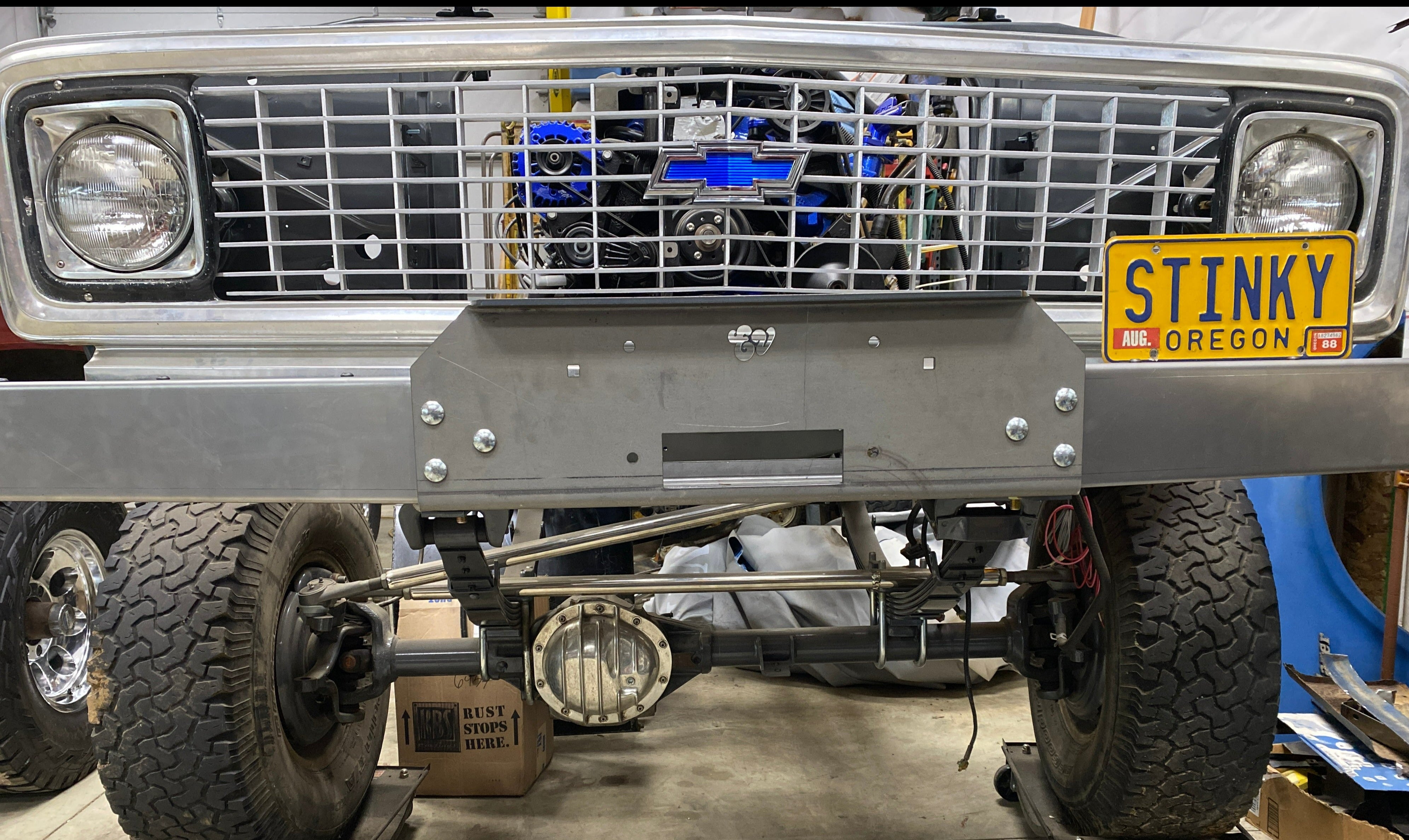 The 'GOAT' winch bumper | Engineered Vintage | Custom Winch Mounts & Recovery For Classic Trucks