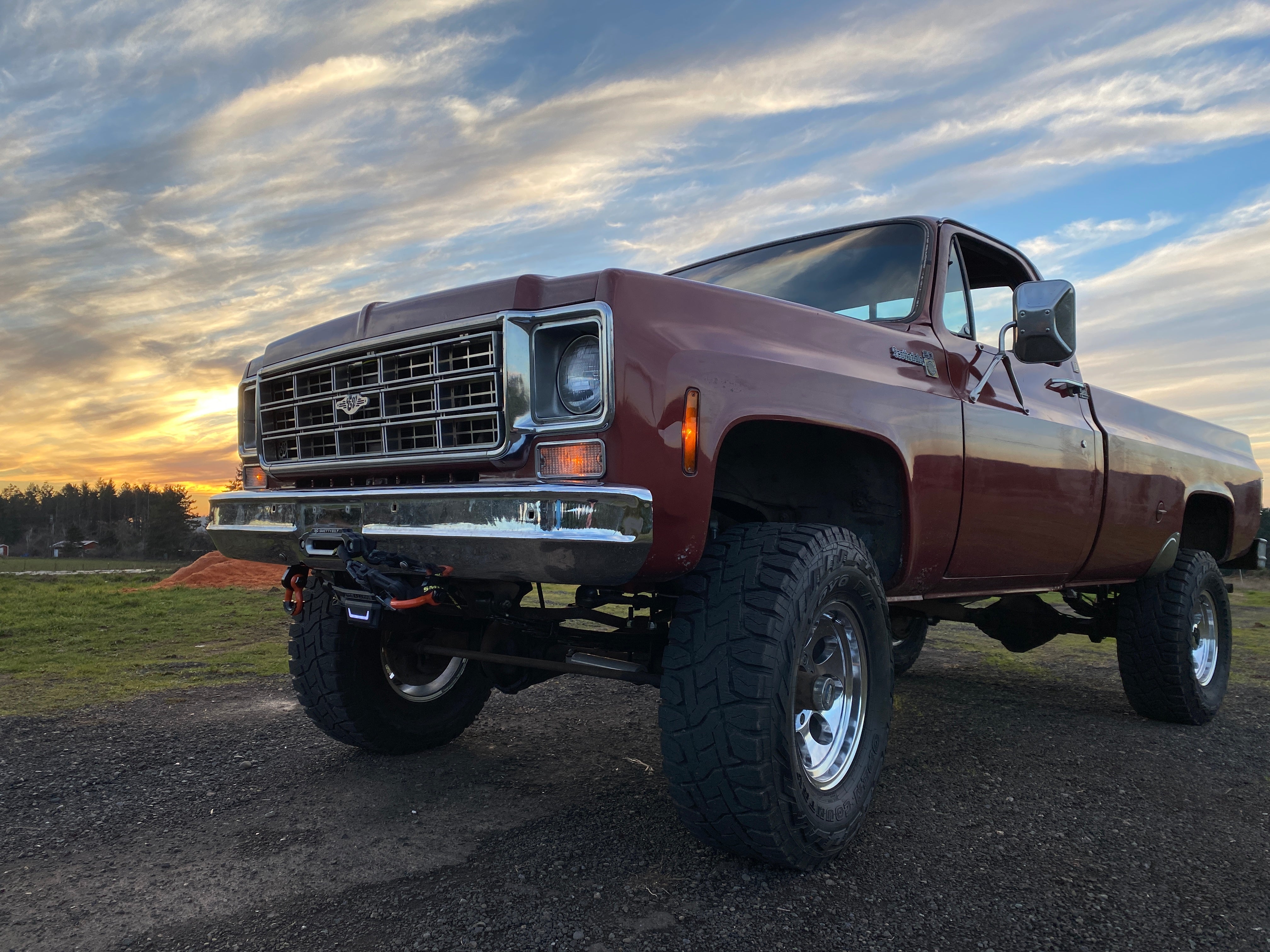 1973-80 GM truck Behind Bumper Winch Mount (BBWM) & steering box reinforce kit | Engineered Vintage | Custom Winch Mounts & Recovery For Classic Trucks