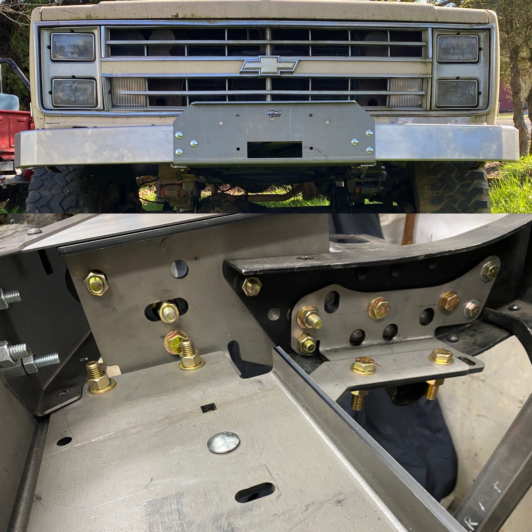 The 'GOAT' winch bumper | Engineered Vintage | Custom Winch Mounts & Recovery For Classic Trucks