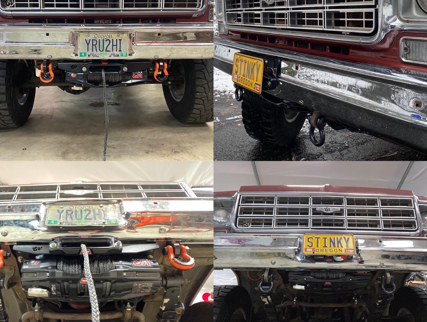 License Plate Flip (compatible with BBWM & 'GOAT' bumper winch mounts) | Engineered Vintage | Custom Winch Mounts & Recovery For Classic Trucks