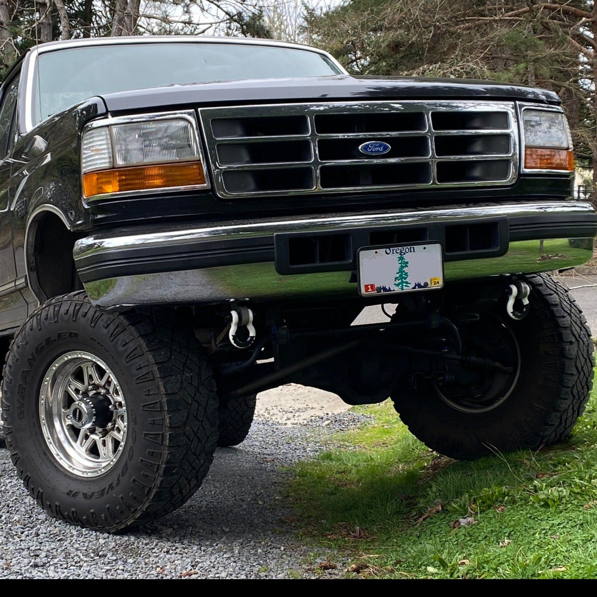 1992-1996/97 OBS Ford truck Shackle Bracket Tow Hooks | Engineered Vintage | Custom Winch Mounts & Recovery For Classic Trucks