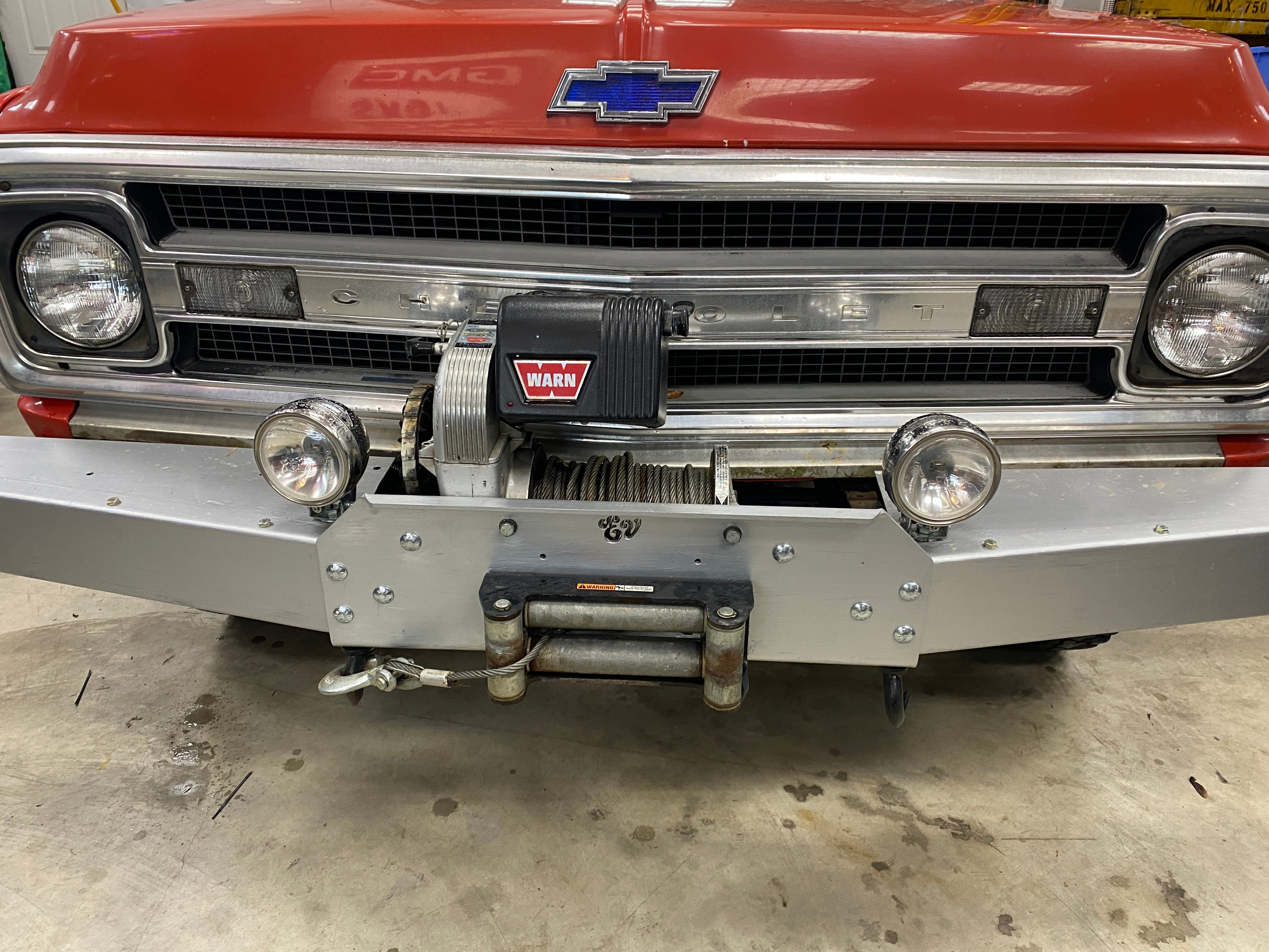 The 'GOAT' winch bumper | Engineered Vintage | Custom Winch Mounts & Recovery For Classic Trucks