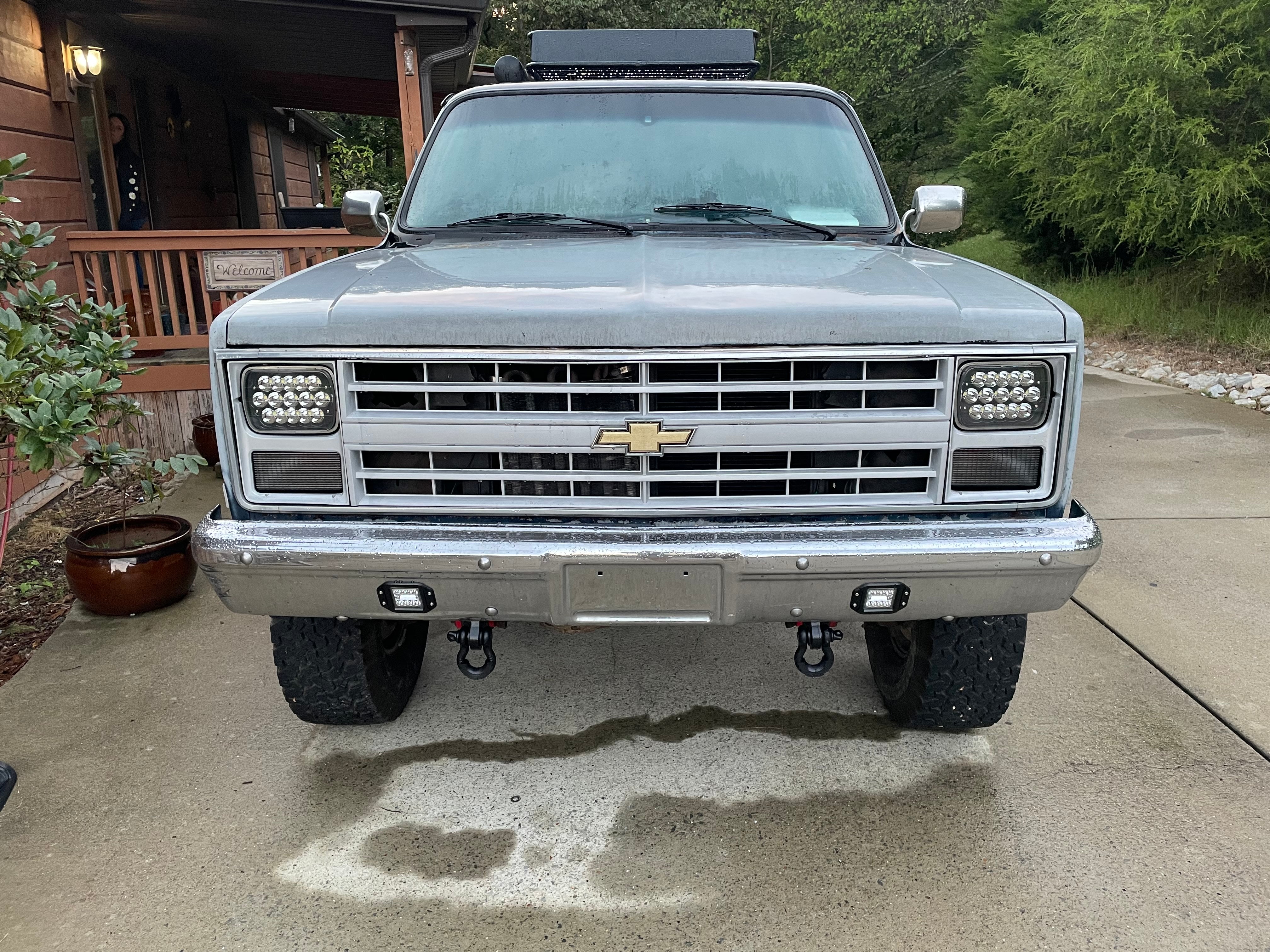 1981-1987 (-'91 K5/Sub/Crew) GM truck Shackle Bracket tow hooks | Engineered Vintage | Custom Winch Mounts & Recovery For Classic Trucks