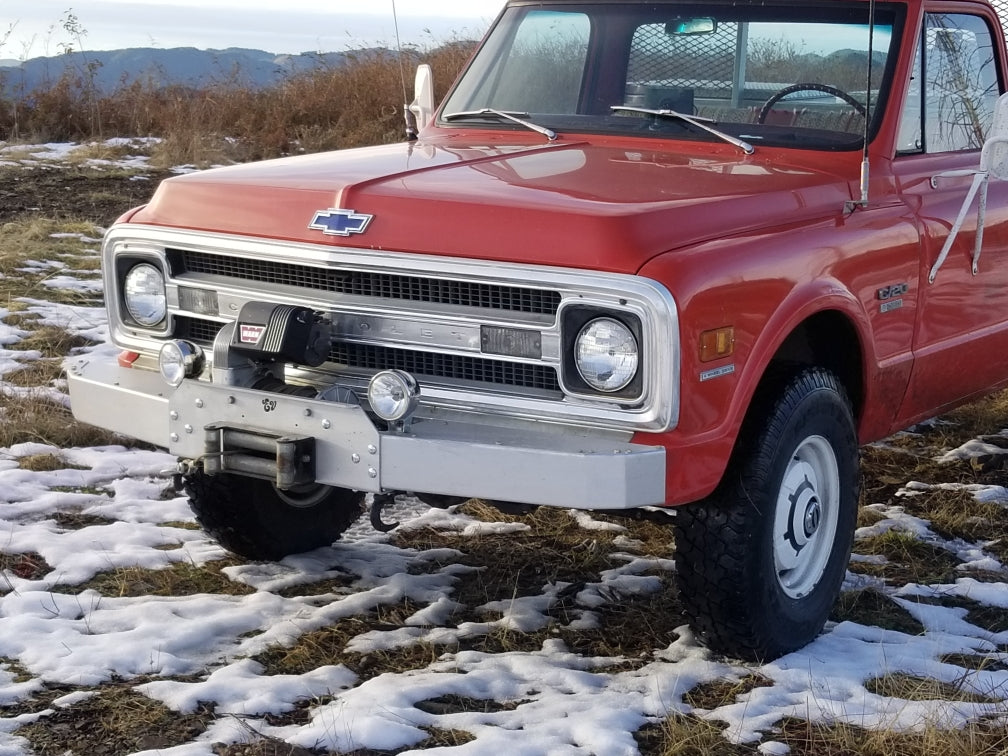 The 'GOAT' winch bumper | Engineered Vintage | Custom Winch Mounts & Recovery For Classic Trucks