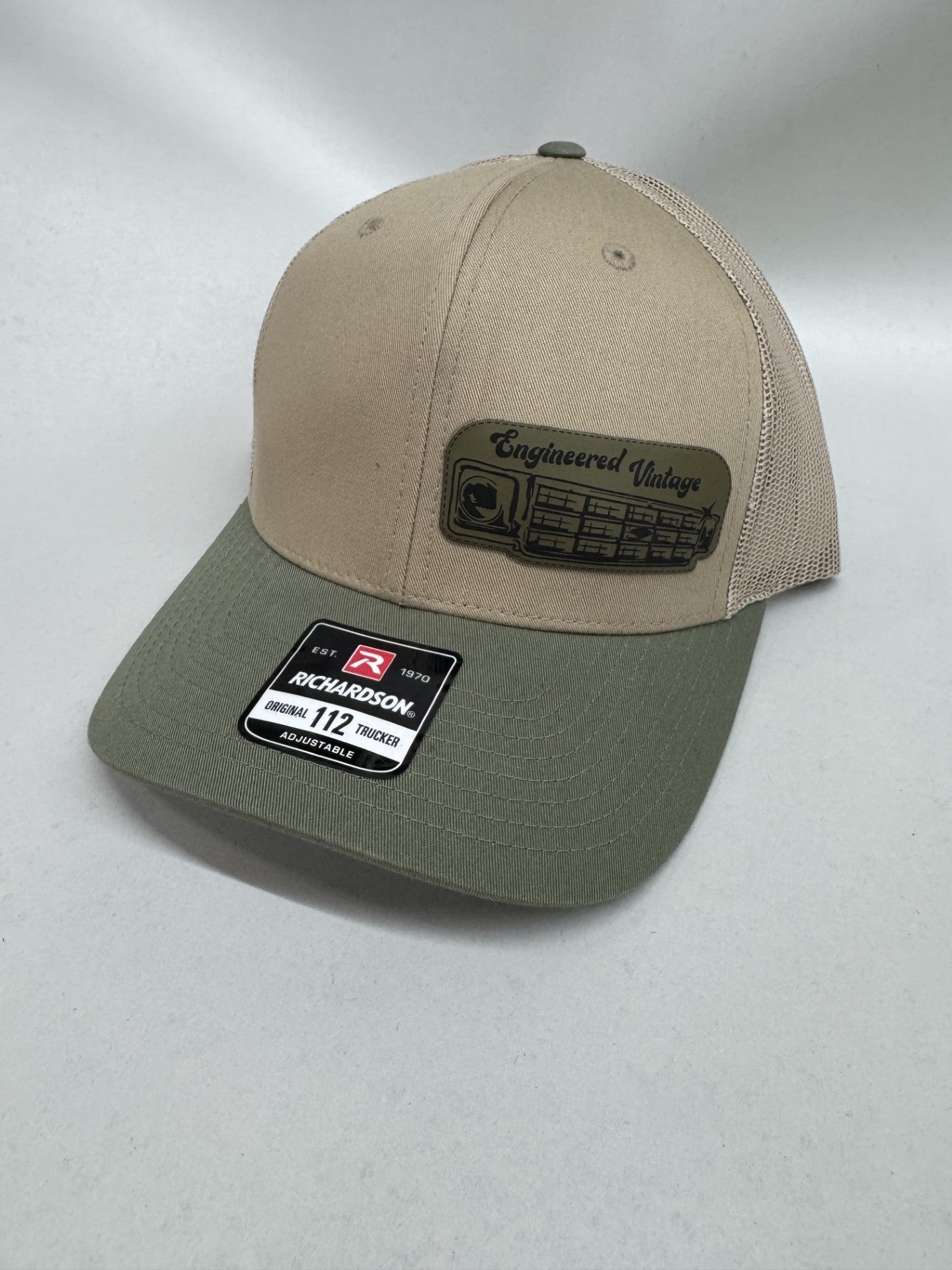 Engineered Vintage Leather Patch Square Body Hat