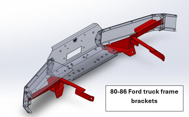 'GOAT' bumper - Winch Bumper Mounting Brackets
