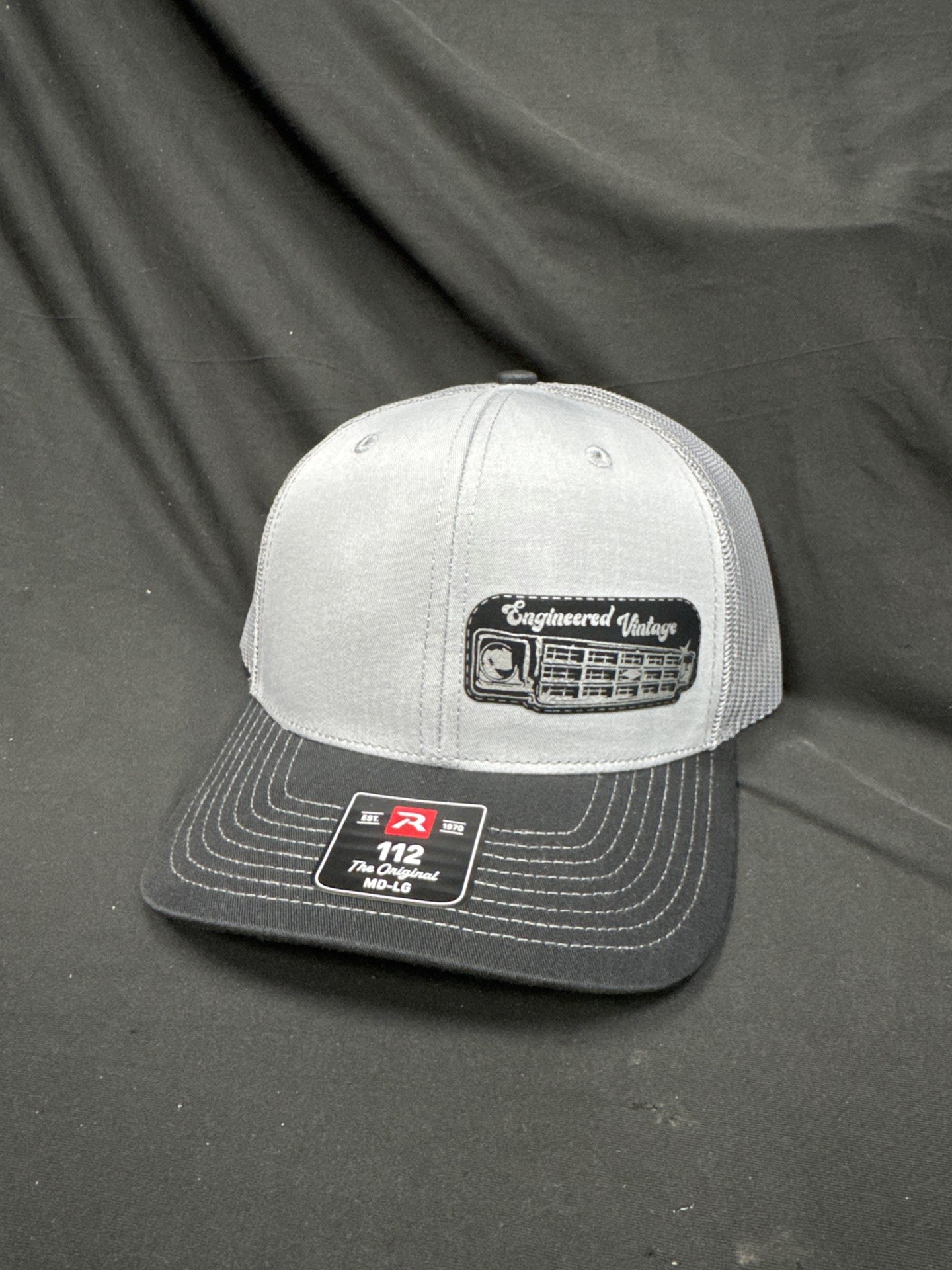 Engineered Vintage Leather Patch Square Body Hat