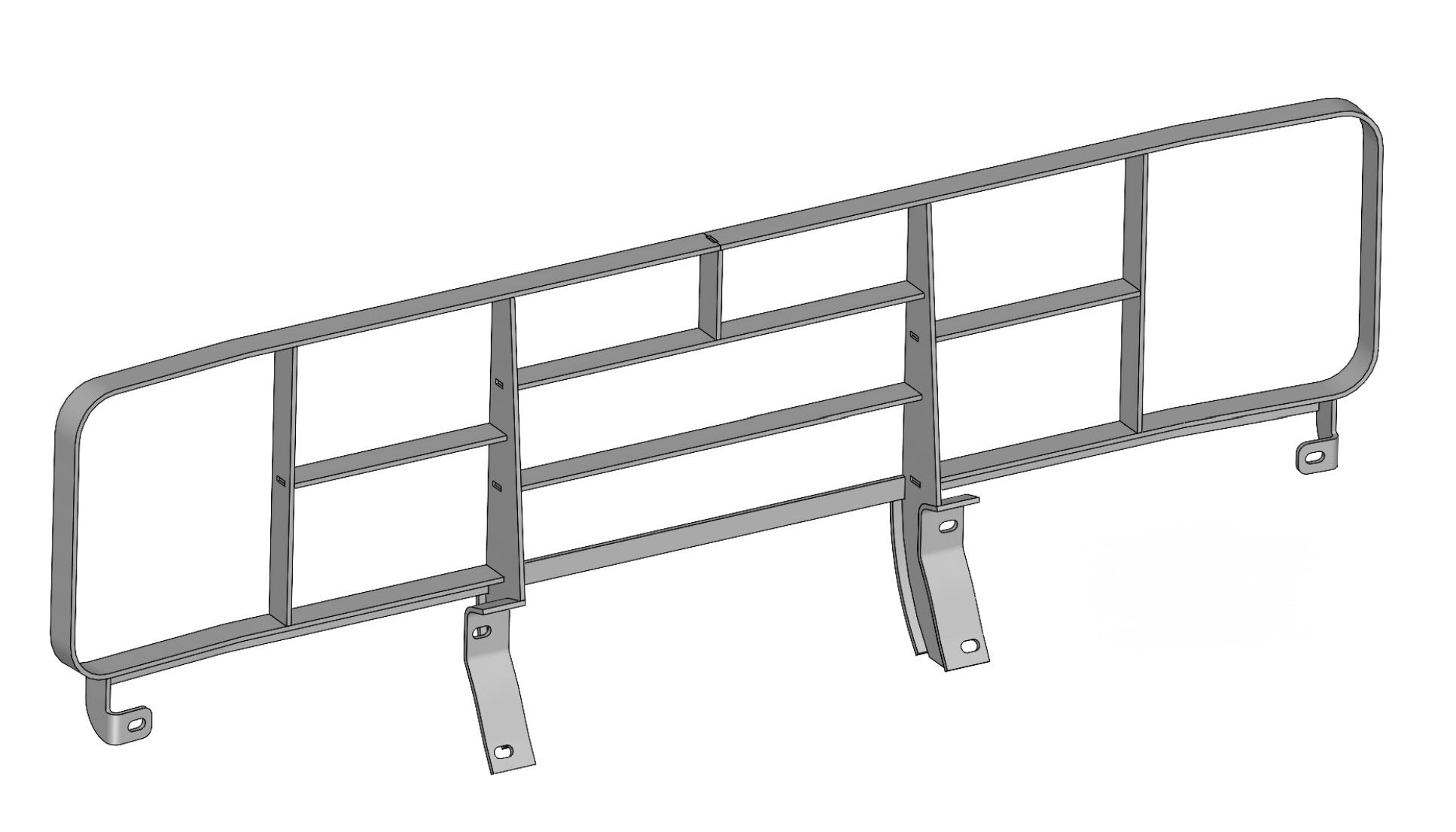 81-87 GM Truck CUCV Front Bumper Grille Guard (compatible with Behind Bumper Winch Mount)