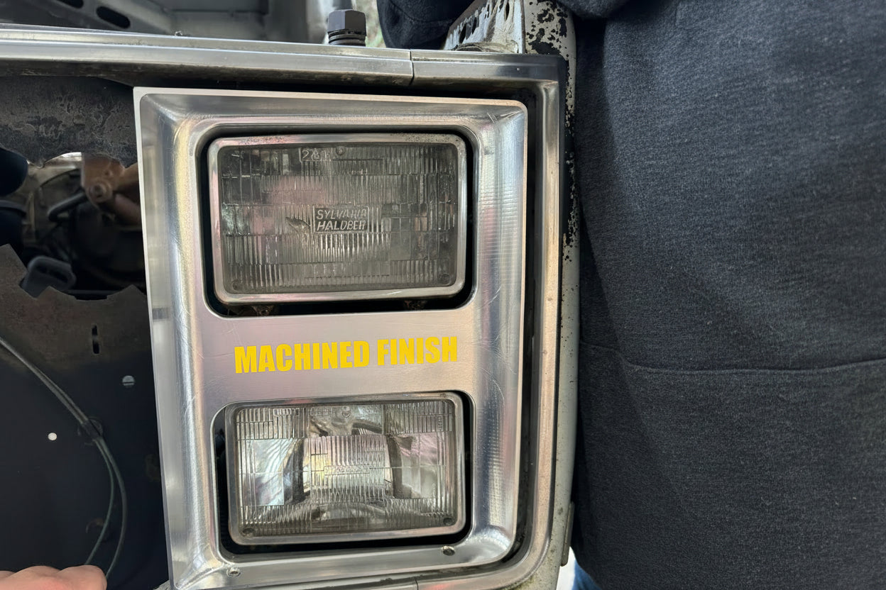 Billet Aluminum Headlight Bezels 1985-87 Chevrolet Truck