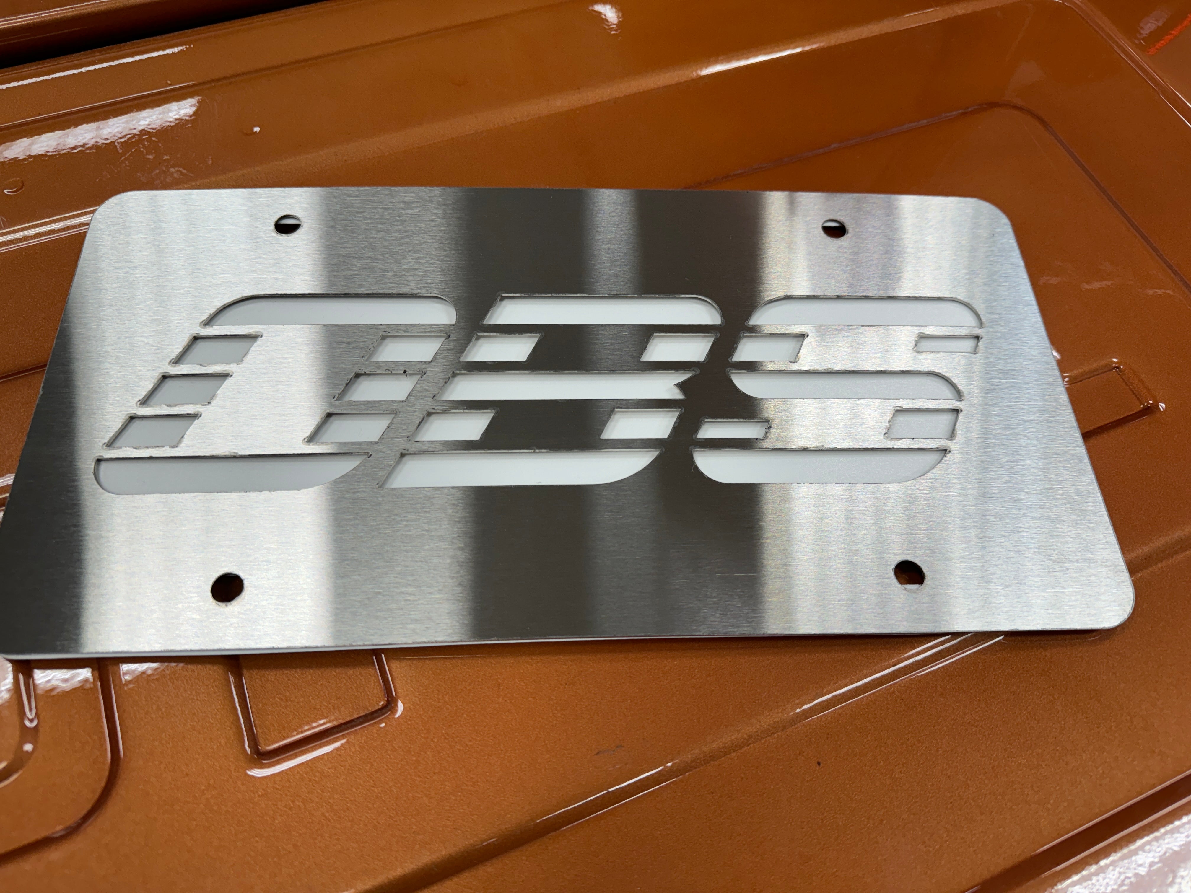 Brushed Stainless OBS License Plate