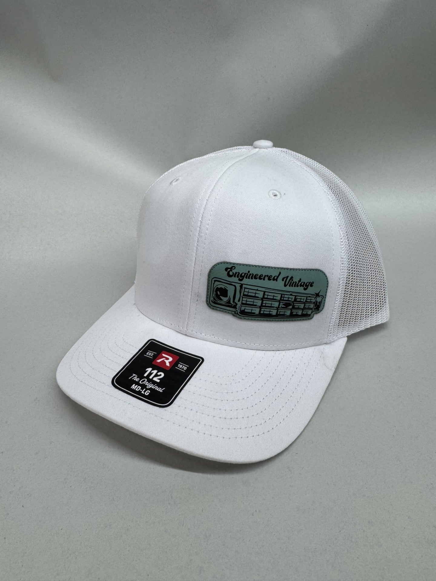 Engineered Vintage Leather Patch Square Body Hat