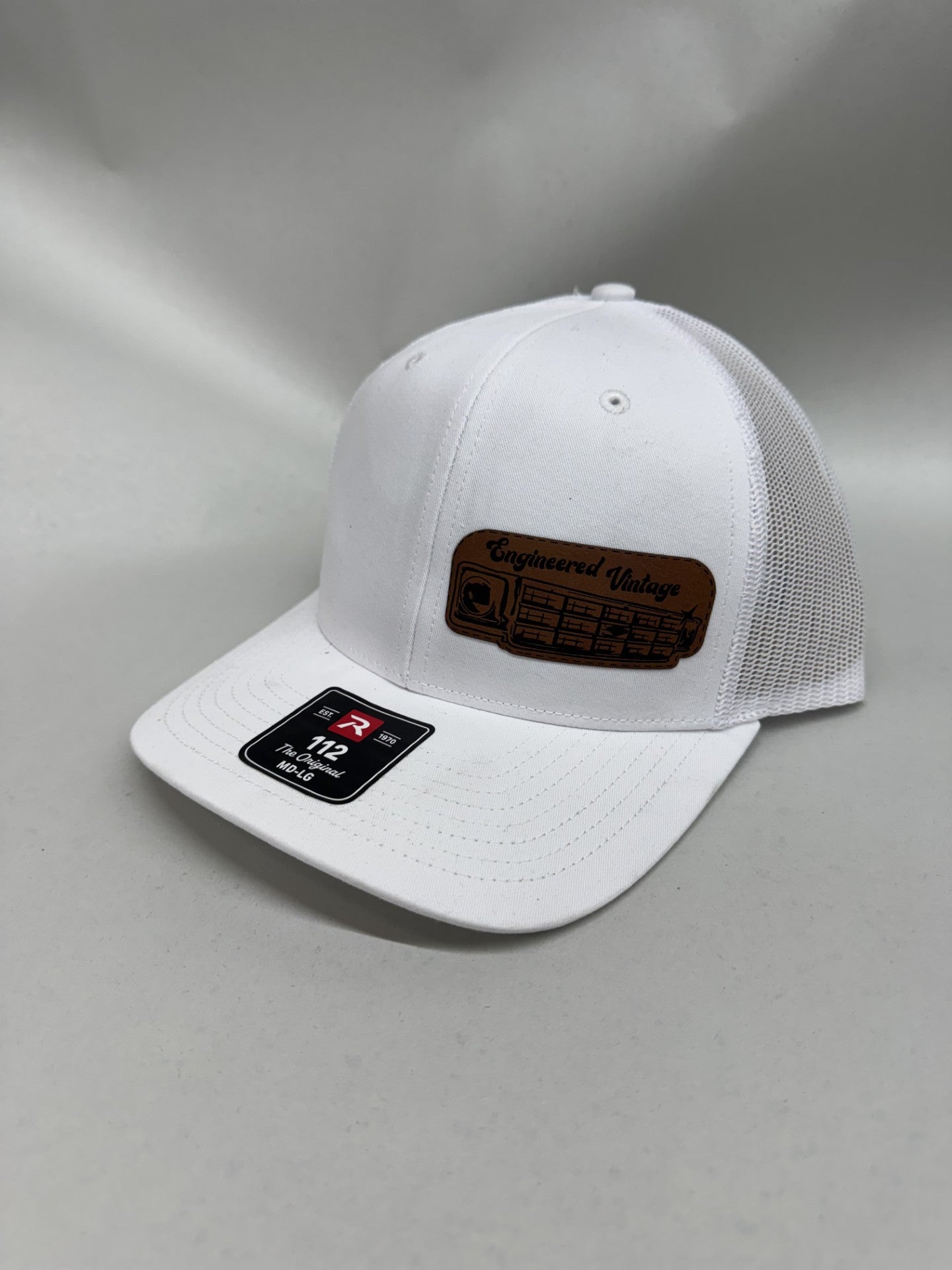 Engineered Vintage Leather Patch Square Body Hat