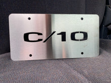 Load image into Gallery viewer, Brushed Stainless C10 License Plate
