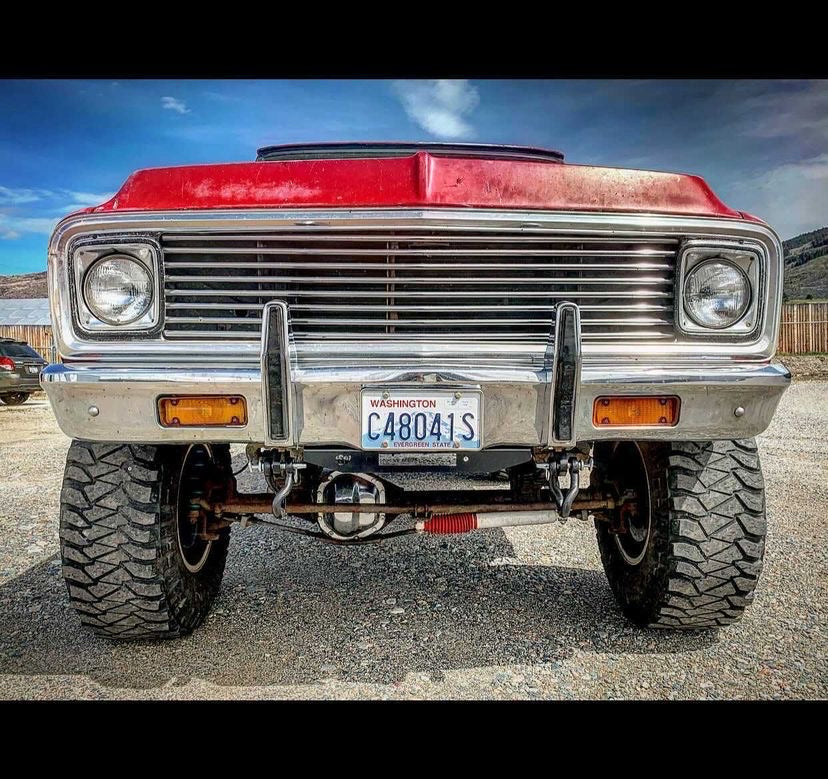 1967-1972 GM truck Behind Bumper Winch Mount (BBWM) | Engineered Vintage | Custom Winch Mounts & Recovery For Classic Trucks