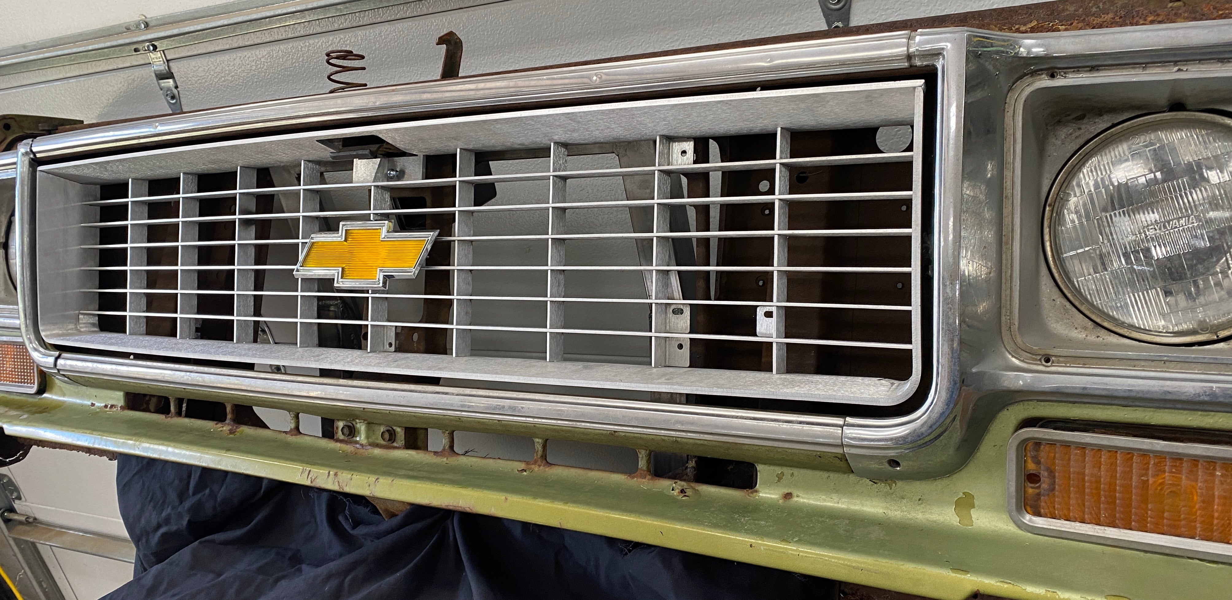 Grille AF (Aluminum Fabricated) 1973-74 Chevrolet Truck | Engineered Vintage | Custom Grilles for Classic Trucks