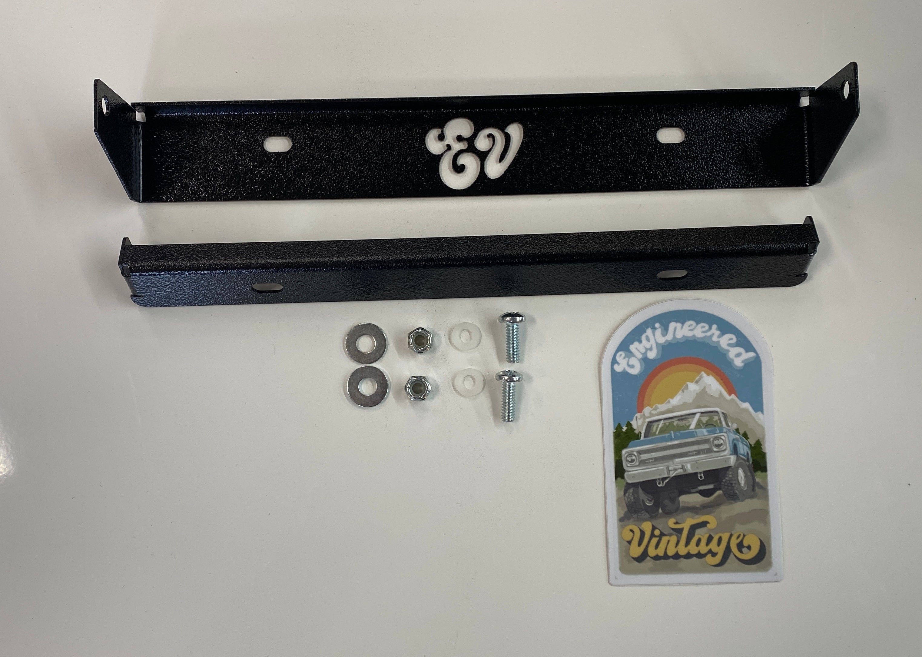 License Plate Flip (compatible with BBWM & 'GOAT' bumper winch mounts) | Engineered Vintage | Custom Winch Mounts & Recovery For Classic Trucks