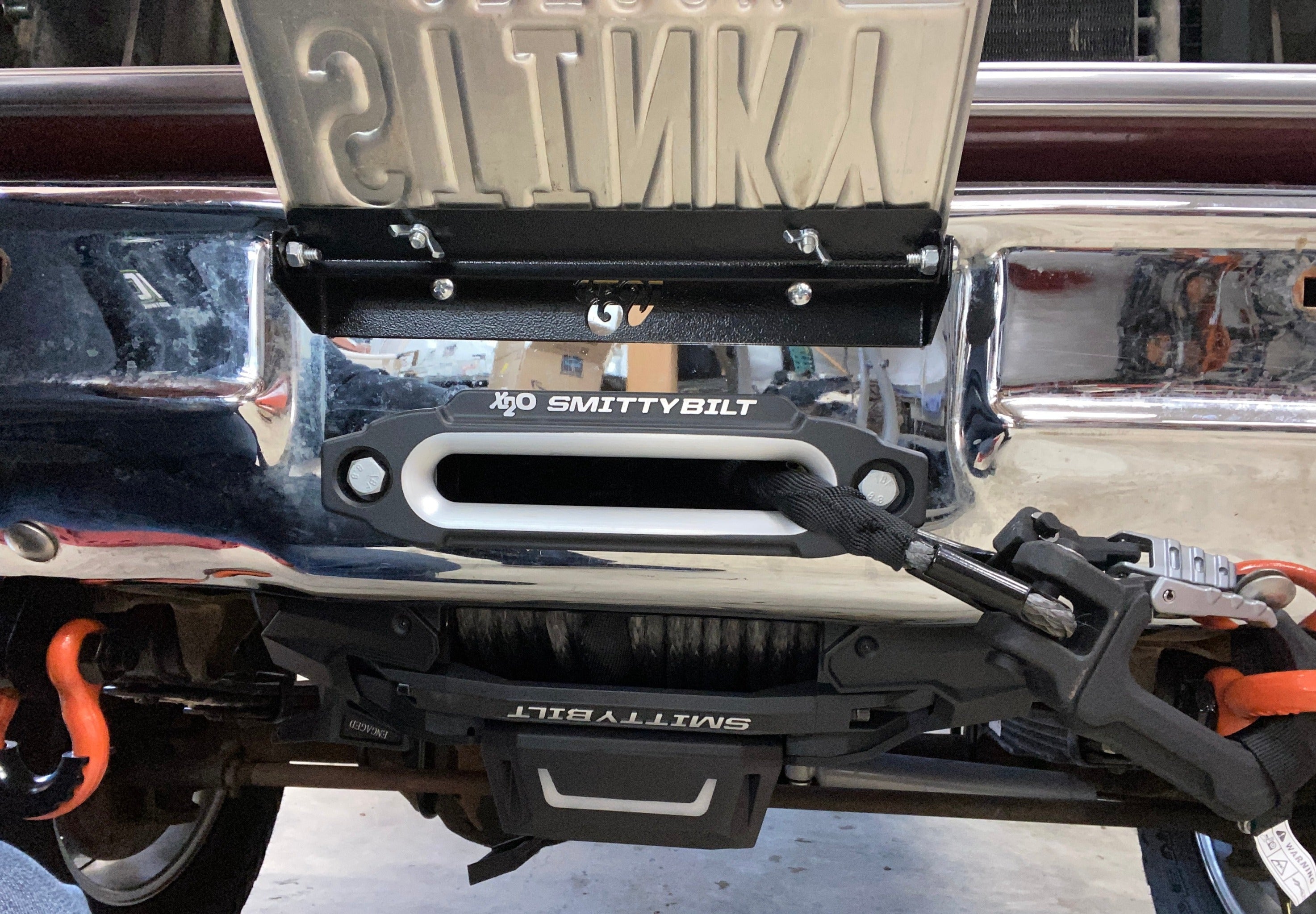 License Plate Flip (compatible with BBWM & 'GOAT' bumper winch mounts) | Engineered Vintage | Custom Winch Mounts & Recovery For Classic Trucks