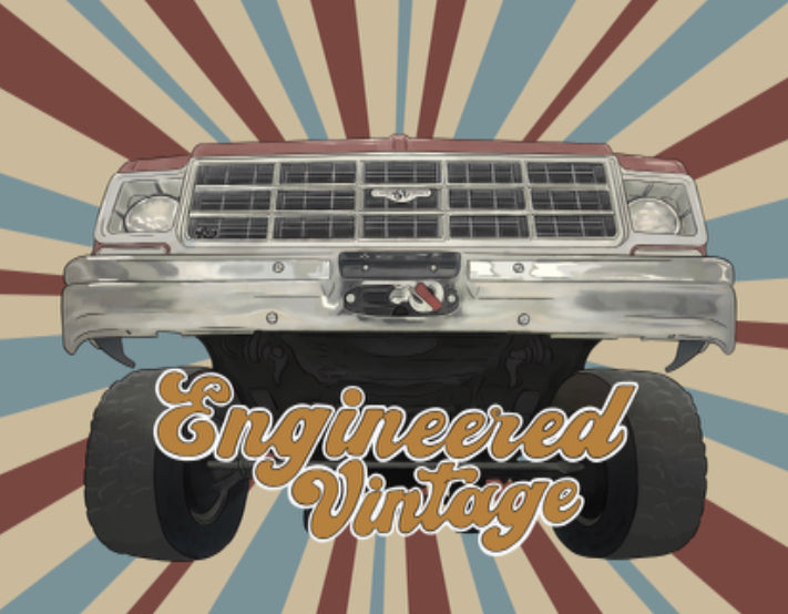Engineered Vintage Square Body Sticker | Engineered Vintage | Custom Winch Mounts & Recovery For Classic Trucks