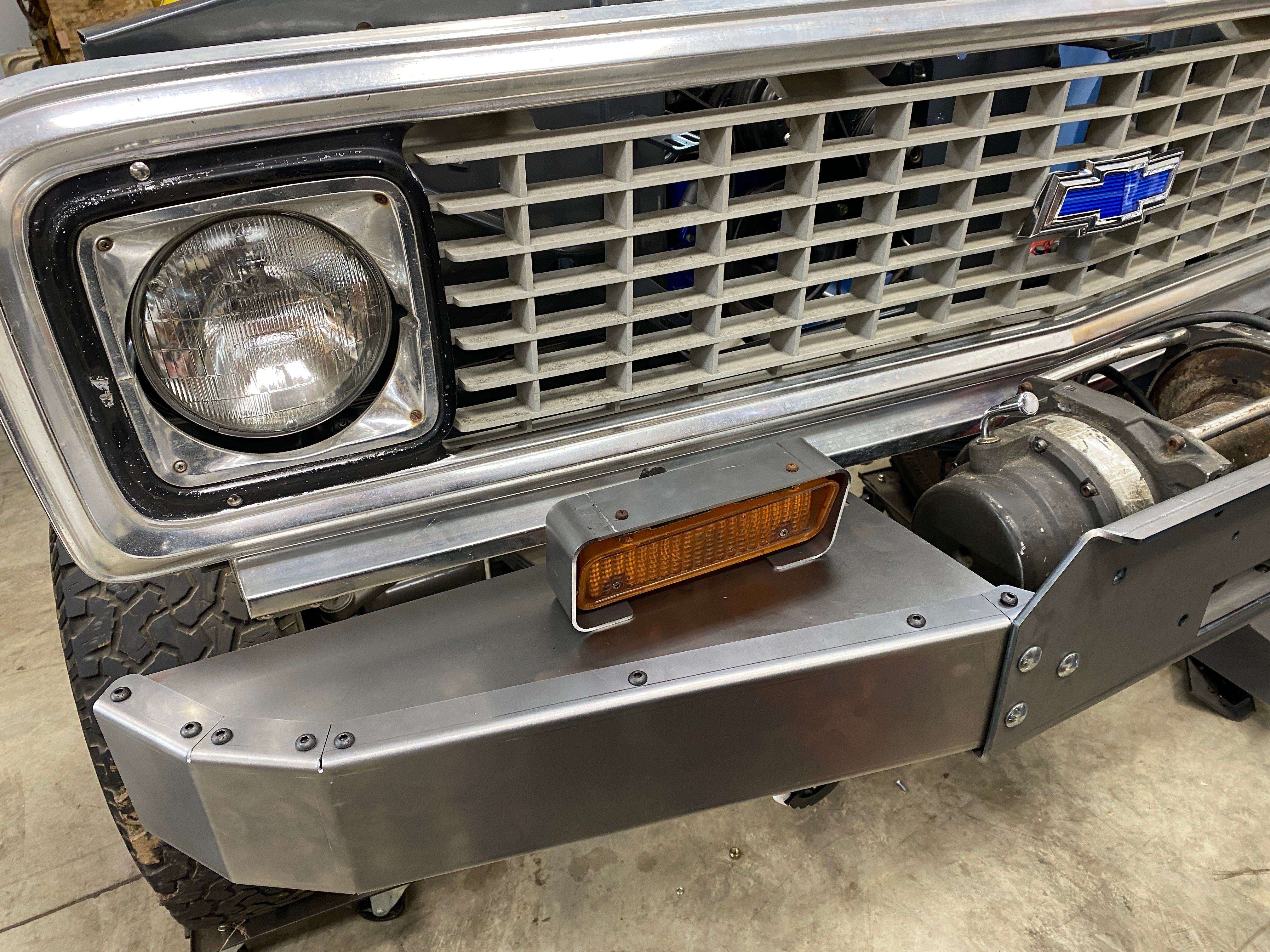 The 'GOAT' winch bumper | Engineered Vintage | Custom Winch Mounts & Recovery For Classic Trucks